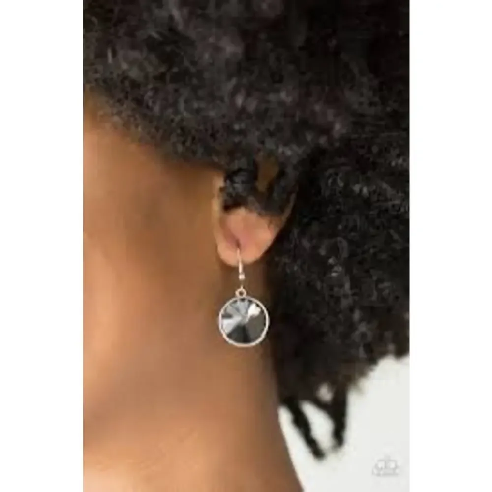BOGO FREE Gray black crystal earrings, faucet stunning ￼